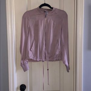 Rose Gold Zip Up Jacket